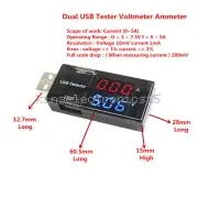 Red&Blue USB Charger Voltage Current Meter Handy Battery Tester Power Detector