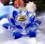"Crystal Flower Perfume Bottle Empty Glass Bottles Lotus Flower"