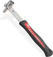 BIKEHAND Bike Bicycle Crank Bolt Wrench - Features a 14mm Socket & an 8mm Hex Wrench - Extra Long Handle