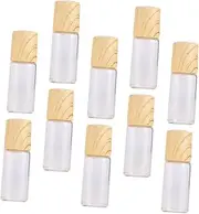 LOLIPPYY 10Pcs Essential Oil Roller Bottles with Grain Caps Glass Perfume Containers for Aromatherapy Travel and Personal Use Leak Design Sturdy Roll Balls