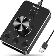 Vaydeer Multimedia Controller Knob with One-Click Mute Function and 3 Volume Control Modes Audio Adjuster Volume Controller for Win7/8/10/MAC