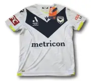 Men's 2021-22 A-League Melbourne Victory Macron Away Soccer Jersey Select Size