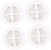 SHINEOFI 4pcs TPR Washer Pads Non Slip Vibration Cushion Floor Protector for Washing Machines and Appliances White Shock Absorbing Noise Reducing Design