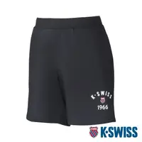 在飛比找momo購物網優惠-【K-SWISS】棉質短褲 Sweat Shorts-女-黑