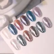 Pearlescent White Pearl Sequins Nail Shining Sequin Mirror Flour Nail Decorat CR