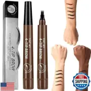 2PC Microblading Eyebrow Pencil Waterproof and Ultra-Fine Tip - Eyebrow Pen f