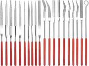 Jewelry Needle File Set - 20X Small Files Set | Work Accessories for Precision, Craft Supplies for Glass Stone Jewelry