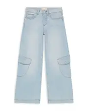 DL1961 Girls' Nini Wide Leg Jeans in Poolside Cargo - Big Kid 16