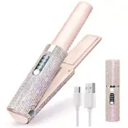 2-In-1 Electric USB Hair Straightening Brush Straightening Styler Hair1107