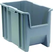 Quantum Storage K-QGH600GY-2 2-Pack Giant Stacking Container, 17-1/2" x 10-7/...