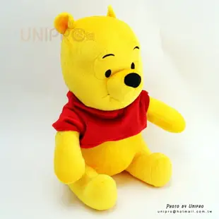 【UNIPRO】迪士尼 小熊維尼 Winnie the Pooh 經典 坐姿 31公分 維尼 絨毛玩偶 娃娃