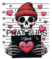Sublimation Print I Steal Hearts Valentine Ready To Press Heat Transfer