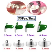 50Pcs/Box Dental Matrix Bands Coat Non-Stick Sectional Contoured Metal Matrice