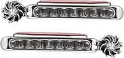 2 Pack Wind Power Car Daytime Running Lights 8 LED Auto Exterior Lamp Easy Install Double-Sided Adhesive