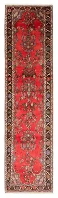 Vintage Hand-knotted Runner Rug 2'9" x 10'6" Traditional Wool Carpet
