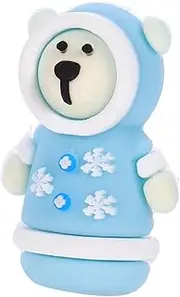 HAPINARY Silicone Cover for Cuticle Scissors Bear Shaped Nipper Protector Professional Nail Tool