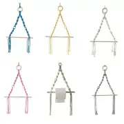 Handmade Cotton Rope Wooden Toilet Paper Holder Wall-mounted Towel Paper Rack
