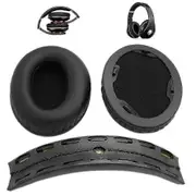 Replacement Ear Pads and Headband Cushions for Beats by Dr. Dre Studio 1.0 Headphones Black