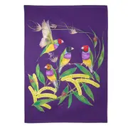 Maxwell & Williams 50x70 cm Eloise Short Lyric Tea Towel-Gouldian Finch
