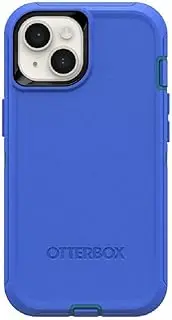[Otterbox] iPhone 14 & iPhone 13 (Only) - Defender Series Case - Rain Check (Blue) - Rugged & Durable - with Port Protection - Case Only - Non-Retail Packaging