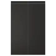 UPPLÖV 2-p door f corner base cabinet set, left-hand/matt anthracite, 25x80 cm