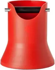 Red Coffee 175mm Knock Bin CREMA PRO Espresso Grinds Tamper Waste Box