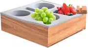 Bed Sofa Tray, Wooden Drink Holder, Removable Drink Tray, Beach Snack Tray, Snack Sofa Tray, Sofa Drink Organiser, Sofa Cup Tray, Portable Drink Holder, Bed Organiser