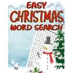 EASY CHRISTMAS WORD SEARCH: FUN PUZZLERS LARGE PRINT WORD SEARCH BOOKS
