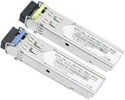 Peakloong 1Pair High-Performance 1.25G 40km LC 1310nm/1550nm Fiber SFP Module for Various Network Switches
