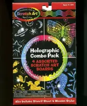 Scratch Art by Melissa & Doug Holographic Combo Pack Art Boards new sealed