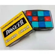 Pool Snooker Billiard Table Cue Tip Chalk 1 x RAINBOW BOX