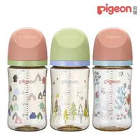在飛比找momo購物網優惠-【Pigeon 貝親】第三代母乳實感彩繪款PPSU奶瓶240