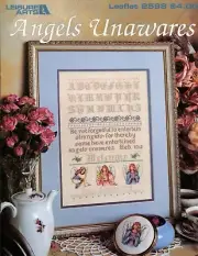 Angels Unawares - cross stitch leaflet - Leisure Arts #2598