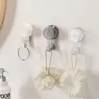 Transparent Shower Hooks Reusable Towel Rack Coat Hanger for Bathroom& Kitchen