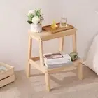 Non-Slip Wooden Step Stools Easy To Assemble Small Step Ladder Kids