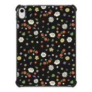iPad 10.9-inch (10th gen) iPad Impact Case Flower Power Black iPad Case by Martina Martian