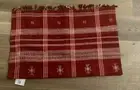 Pottery Barn Killian Fringe pillow cover NWT LUMBAR red