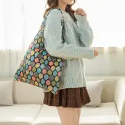 Reusable Polyester Shopping Bags Eco Friendly Grocery Bag Tote Storage Handbag