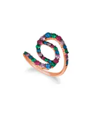 Le Vian 14K Rose Gold 1.28 ct. tw. Sapphire Half-Eternity Ring
