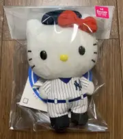 [New]Hello Kitty Plush Strap Key Ring New York Yankees