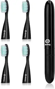 MitButy Toothbrush Heads Replacement Electric Toothbrush Heads with Sonic Pulse Technology for Teeth Cleaning/Plaque Removal Adult Pack of 4 White Brush Heads