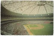 Houston Astros Baseball Astrodome Multipurpose Stadium Deckled Edge Postcard