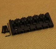 5A600BB-708 Hipshot A Series 6-String Bass Bridge USA Made Black over Brass