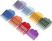 GUYOS 8PCS Hair Clipper Guide Comb Set Compatible with Wahl Hair Clippers Limit Combs Hair Trimmer Guards Attachments Hair Salon Tool Set, Random Colors