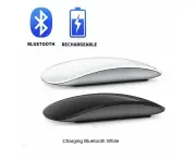 Bluetooth Wireless Mouse Silent Rechargeable Computer Mouse For Phone IPad-White