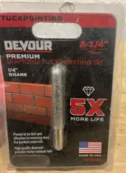 Devour Premium Diamond Tuckpointing Bit 2-3/4"