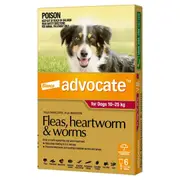 Advocate Spot-On Flea & Worm Control for Dogs 10-25kg - 6-pack