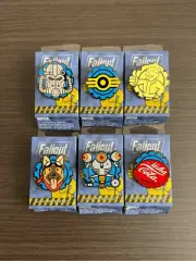 Fallout Blue Gear Assorted Blind Box Enamel Pin COMPLETE Set of 6