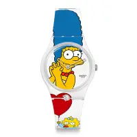 在飛比找Yahoo奇摩購物中心優惠-Swatch 辛普森家族聯名錶系列手錶 Gent 原創 BE