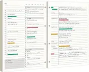 EMSHOI Daily Planner Refill 8.5" X 11", 80 Sheets, 160 Pages A4 4-Ring Binder Planner Inserts, Thick Cream Color Refill Paper, 100 GSM Loose Leaf, A4 Paper Refills with Gift Box